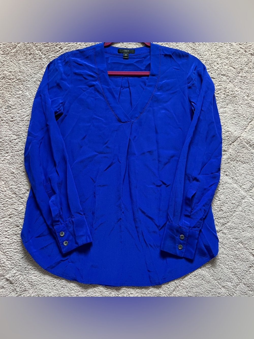 J. Crew‎ Silk Lightweight Blouse Preppy Minimalist Old Money Capsule Size 00